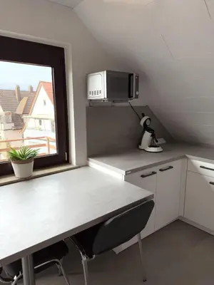 Küche/Küchenzeile in der Unterkunft Helles & Modernes Apartment in Heilbronn