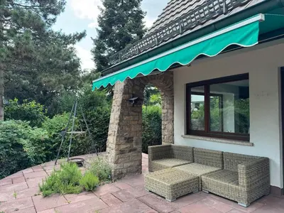 Ein Garten an der Unterkunft Haus Boom in Dreieich, sehr ruhig gelegen, Nähe Frankfurt City und Messe, Frankfurt Flughafen, Golf Club