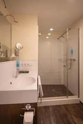 Ein Badezimmer in der Unterkunft Altstadthof Freinsheim