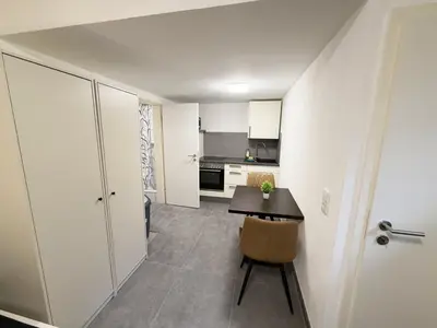 Küche/Küchenzeile in der Unterkunft Ferienwohnung in Egelsbach bei Frankfurt am Main