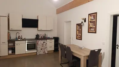 Küche/Küchenzeile in der Unterkunft Ferienwohnung im Heckgewann