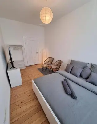 Ein Sitzbereich in der Unterkunft Süße Marie 8