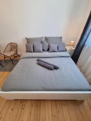 Ein Bett oder Betten in einem Zimmer der Unterkunft Süße Marie 8