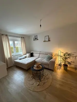 Ein Sitzbereich in der Unterkunft S&G Home Stilvolles 2-Zimmer-Apartment in zentraler Lage, Komfort & Entspannung garantiert!