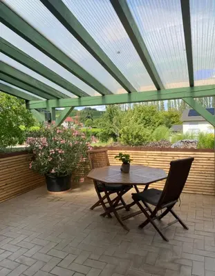 Ein Balkon oder eine Terrasse in der Unterkunft Weingut Mathis Apartment 2 Sunrise