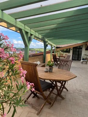 Ein Balkon oder eine Terrasse in der Unterkunft Weingut Mathis Apartment 2 Sunrise