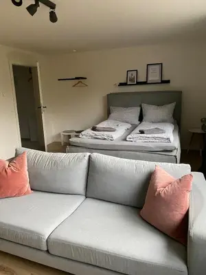 Ein Bett oder Betten in einem Zimmer der Unterkunft Idyllische Gemütlichkeit I die schwäbische Toskana I 15min von Stuttgart