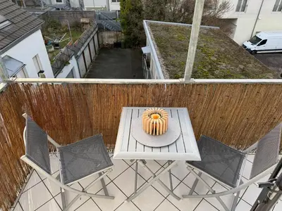 Ein Balkon oder eine Terrasse in der Unterkunft Ruhige Wohnung - ideal für Urlaub und Business