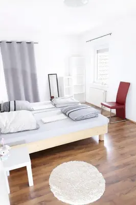 Ein Bett oder Betten in einem Zimmer der Unterkunft Homestay Dietzenbach, Frankfurt am Main, Rhein-Main, Offenbach am Main