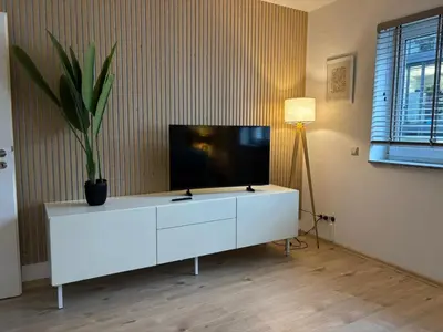 TV/Unterhaltungsangebot in der Unterkunft Modern Apartment Karlsruhe City Center