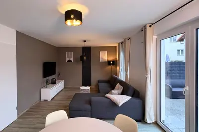 TV/Unterhaltungsangebot in der Unterkunft Modernes 118qm Haus für Ferien und Arbeit