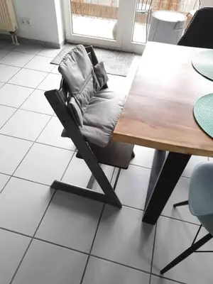 Ein Sitzbereich in der Unterkunft Loft mit Kaminofen - Karlsdorf