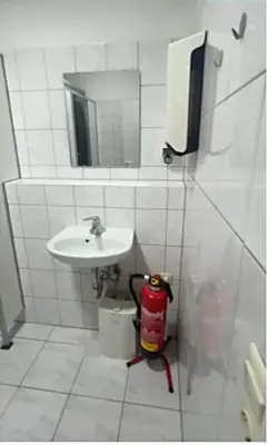 Ein Badezimmer in der Unterkunft Apartment with bedroom for up to 4 people