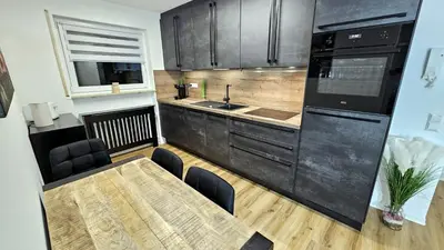 Küche/Küchenzeile in der Unterkunft Ioana Homes Ferienwohnung