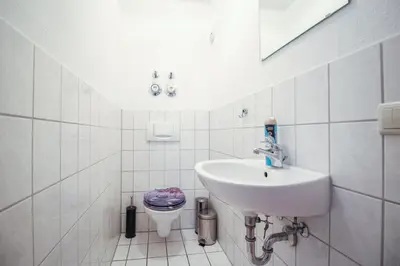 Ein Badezimmer in der Unterkunft nJoy! Business Apartment Neckarsulm - nähe Audi & Balkon