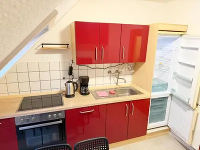 Küche/Küchenzeile in der Unterkunft Vollausgestattete Wohnung für Selbstversorger