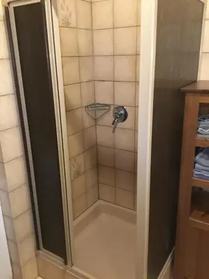 Ein Badezimmer in der Unterkunft Bayrisch Nizza