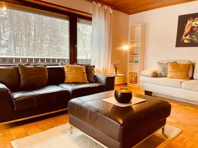 Ein Sitzbereich in der Unterkunft Odw homes - Large country house with three apartments and garden