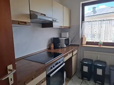 Küche/Küchenzeile in der Unterkunft First floor Apartment Mainhausen