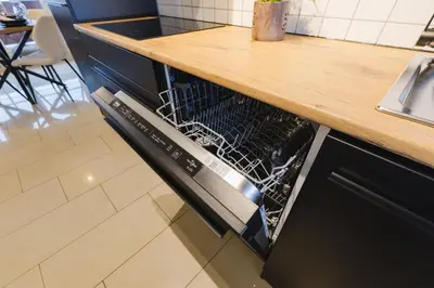 Küche/Küchenzeile in der Unterkunft Moderne 2-Zimmer Wohnung - kostenloser Parkplatz