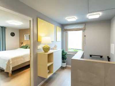 Ein Bett oder Betten in einem Zimmer der Unterkunft Holiday Home House 756 Mainz by Interhome
