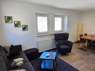 Ein Sitzbereich in der Unterkunft Holiday Home Kiwihof by Interhome