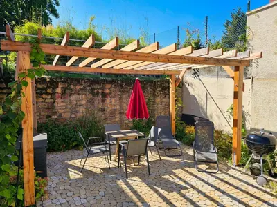 Ein Patio oder anderer Außenbereich in der Unterkunft Holiday Home Kiwihof by Interhome