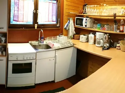 Küche/Küchenzeile in der Unterkunft Holiday Home in Kuhklingen mit Großer Terrasse by Interhome
