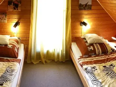 Ein Bett oder Betten in einem Zimmer der Unterkunft Holiday Home in Kuhklingen mit Großer Terrasse by Interhome
