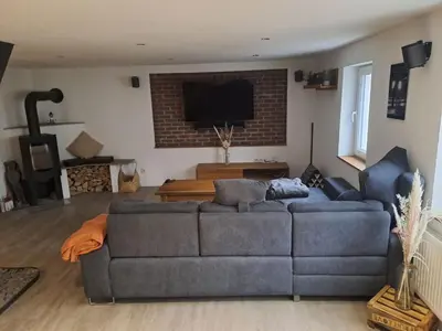 Ein Sitzbereich in der Unterkunft Apartment Schmuckstück by Interhome