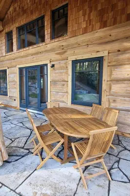 Grundriss der Unterkunft Holiday Home Luxus-Blockhausparadies Eveningwood im Spessart by Interhome