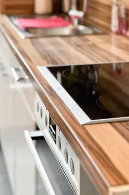 Küche/Küchenzeile in der Unterkunft Großzügige OG Ferienwohnung in Linkenheim frieden apartments