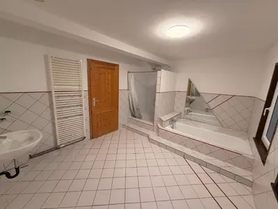 Ein Badezimmer in der Unterkunft Monteur Darius