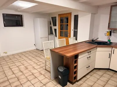 Küche/Küchenzeile in der Unterkunft Monteur Darius