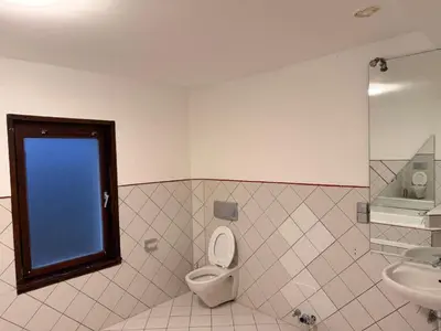 Ein Badezimmer in der Unterkunft Monteur Darius