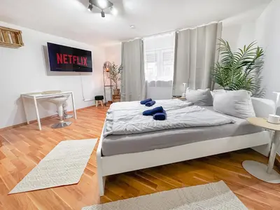 Ein Bett oder Betten in einem Zimmer der Unterkunft Urban Cozy Apartment - Kaiserslautern