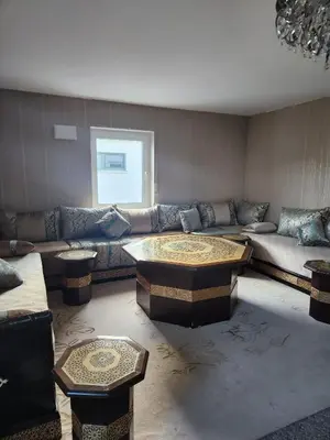 Ein Sitzbereich in der Unterkunft Schönes Einfamilienhaus in Nackenheim, Germany
