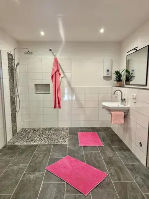 Ein Badezimmer in der Unterkunft Ferienhaus Südpfälzer Wald