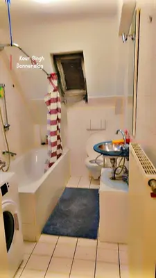 Ein Badezimmer in der Unterkunft Monteure Wohnung in Bad Friedrichshall