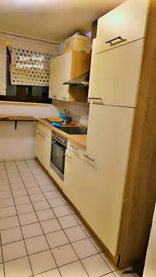 Küche/Küchenzeile in der Unterkunft Monteure Wohnung in Bad Friedrichshall