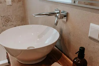 Ein Badezimmer in der Unterkunft Exclusive penthouse apartment 5 with balcony & parking