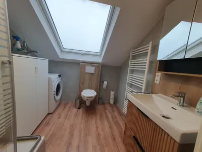 Küche/Küchenzeile in der Unterkunft Gemütliche zentrale 1Zimmer-DG-Wohnung in Mühlacker