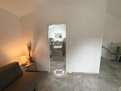 Küche/Küchenzeile in der Unterkunft HUGOS Design House - ruhig & modern