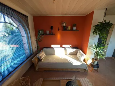 Ein Sitzbereich in der Unterkunft Appartement Sonnenschein