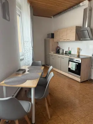 Küche/Küchenzeile in der Unterkunft Apartments möblierte Wohnungen Mainz