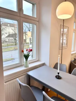 Grundriss der Unterkunft BELLA - Business&Family Ap 9, 100m zum Konzerteingang Schloß, Parkplatz, SmartTV, Netflix, Waschmaschine, 24h Checkin, 35qm