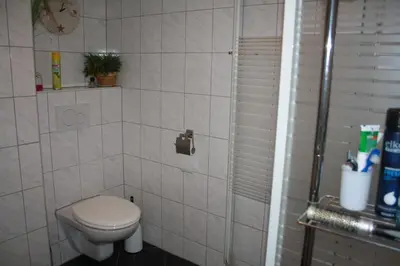 Ein Badezimmer in der Unterkunft Monteur- und Ferienhaus Hirsch