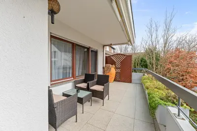 Ein Balkon oder eine Terrasse in der Unterkunft KRelax Baroque Living - 8 Gäste - Parkplatz & Balkon - SmartTV - Bahnhofsnähe & schnelle Autobahnanbindung