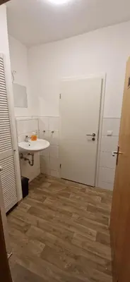 Ein Badezimmer in der Unterkunft Privatpension Dreger