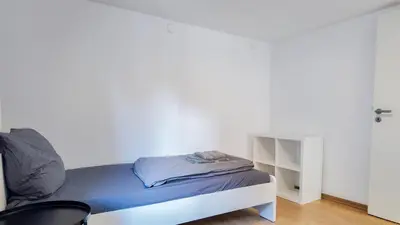 Ein Sitzbereich in der Unterkunft ALFA 4 Zimmer-Apartment Kornwestheim bei Stuttgart Zentral 5 Betten l Bad Küche WLAN WM l LANGZEITAUFENTHALTE l Bath Kitchen 5 Beds WIFI WM l LONG STAY